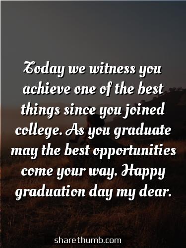 congratulations to parents of a graduate